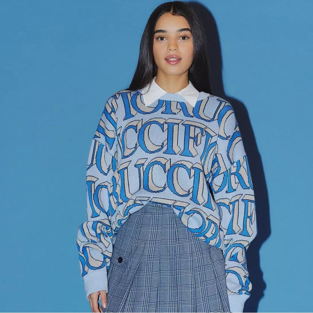 fiorucci monogram intarsia sweater - Picture 2 of 4